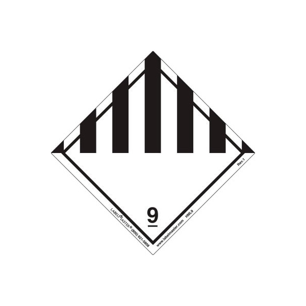 American Labelmark Co LabelMaster HML9 Miscellaneous Dangerous Goods Label, Paper, 500/Roll HML9 - main